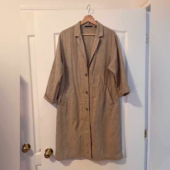 Uniqlo linen blend coat - Picture 1 of 5